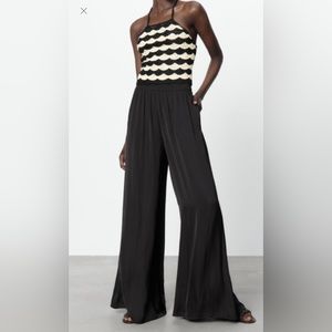 Zara Black Wide Leg Pants